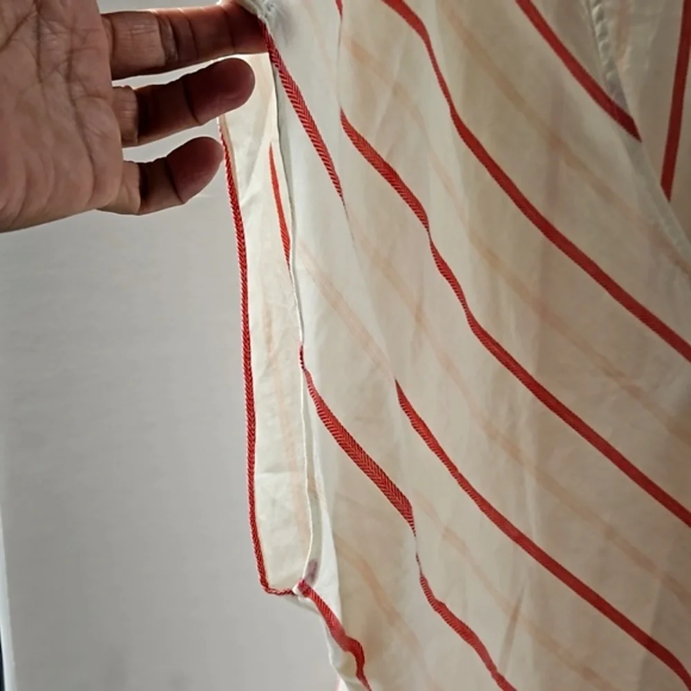 New, Madewell Montpellier stripe wrap top with sash ties women's size XXL - Picture 7 of 13